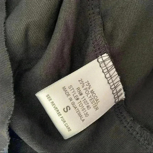 Emelia Gray Faux Wrap Open Back Hoodie Sweatshirt - Picture 13 of 13